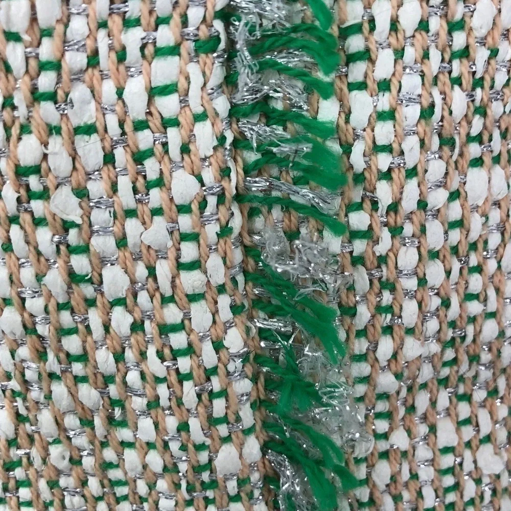J. Crew Knit Skirt With Green Fringe